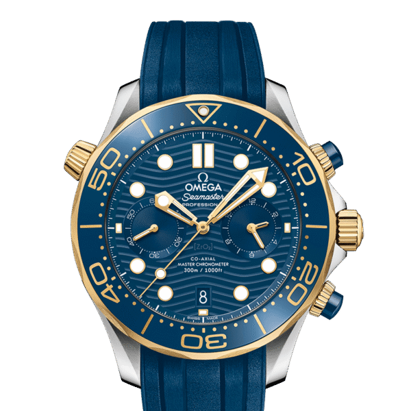 Seamaster Diver 300m CHRONOGRAPH yellow gold Blue 44mm