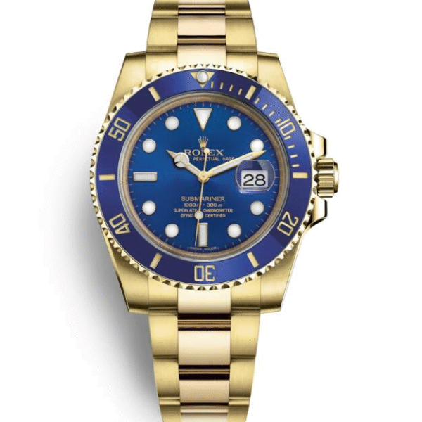Submariner Date Blue Dial 18k Yellow Gold 41mm