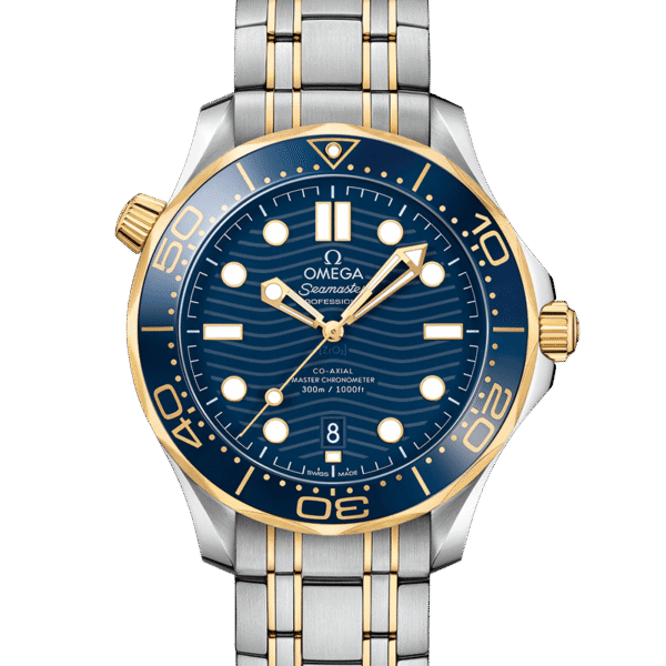 Seamaster Diver 300m Blue yellow gold 42mm